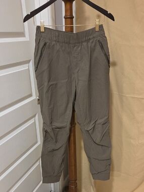 Eddie Bauer Olive Gray Track Jogger Fleece Lined Pants